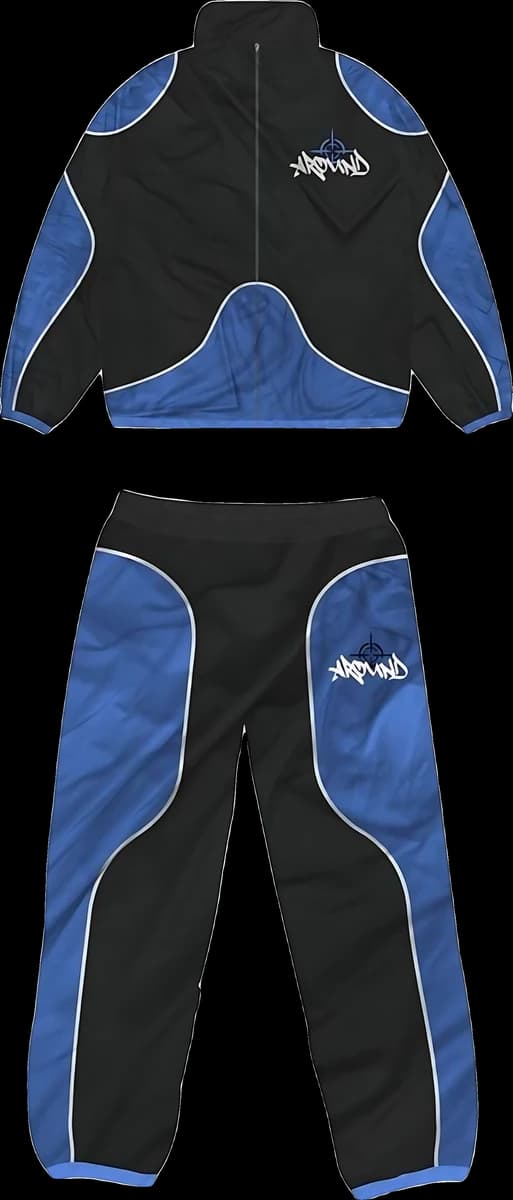 Around Bluestrike Windbreaker Tracksuit Set